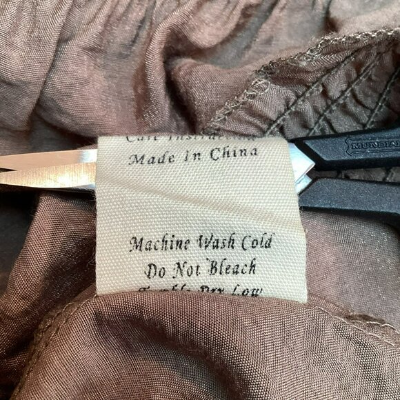 Mine Embroidered Boho Womens Small Top Brown Cotton Rayon Blend - Picture 10 of 10